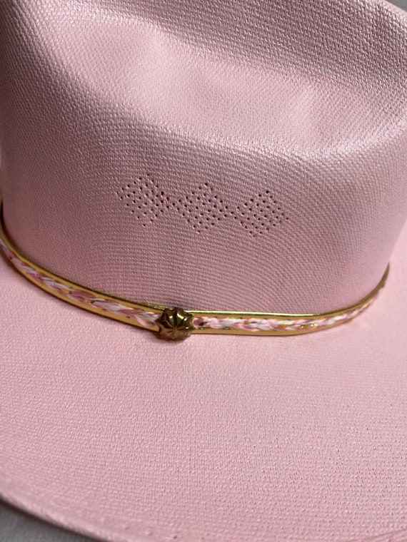 Summit Women's Cowboy Hat Size Medium Pink with G… - image 8