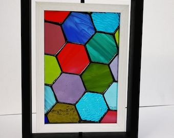 Stained glass honeycomb,Honeycomb,Beehive, Gift ,