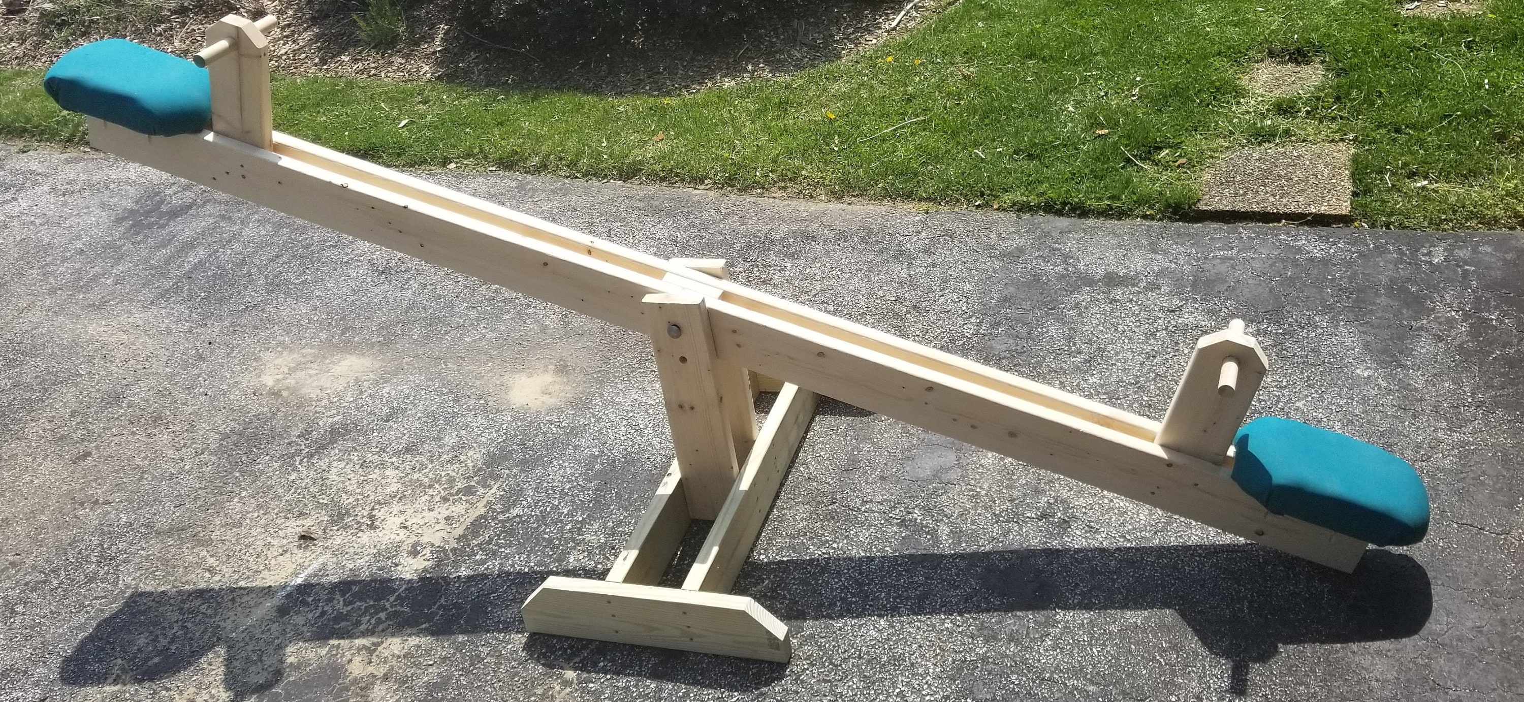 Full Size Seesaw Kids Teeter totter natural wood handmade Etsy