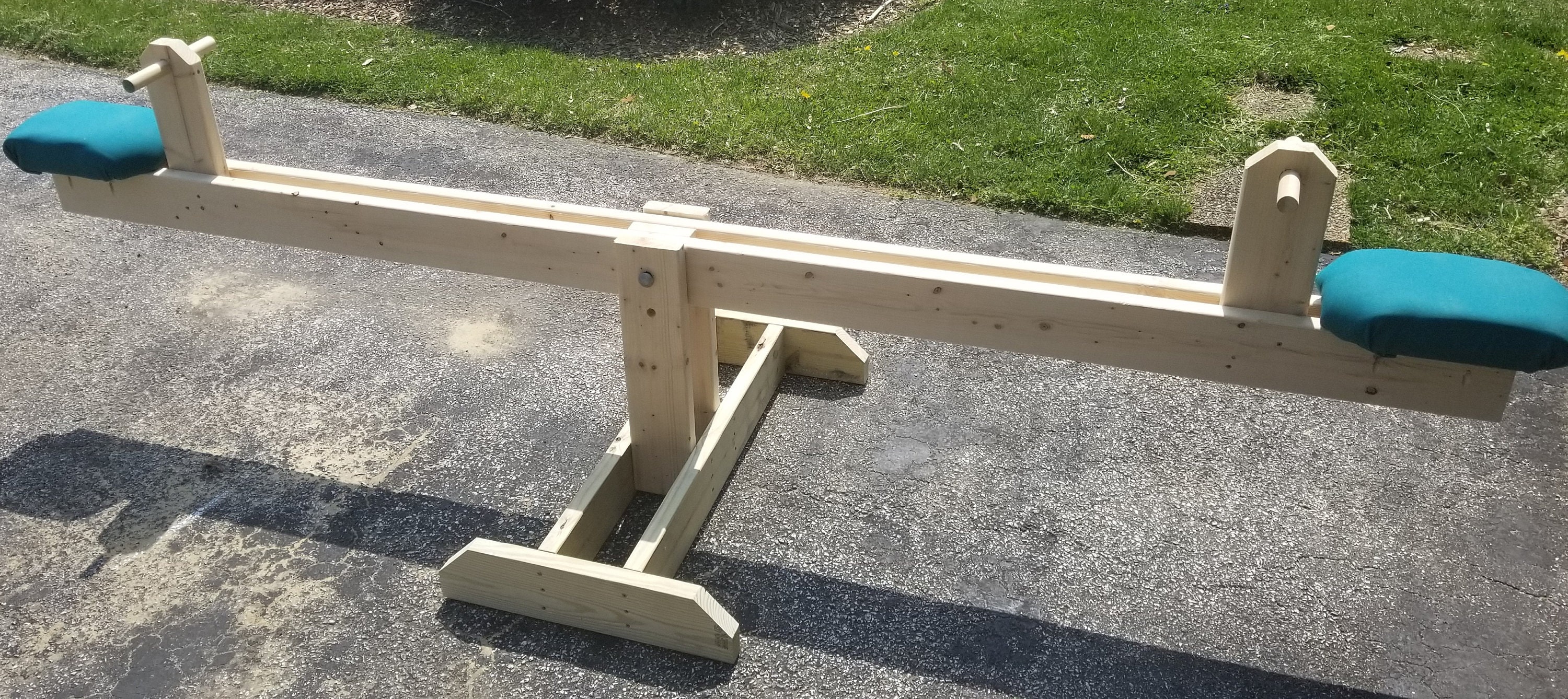 Full Size Seesaw Kids Teeter totter natural wood handmade Etsy