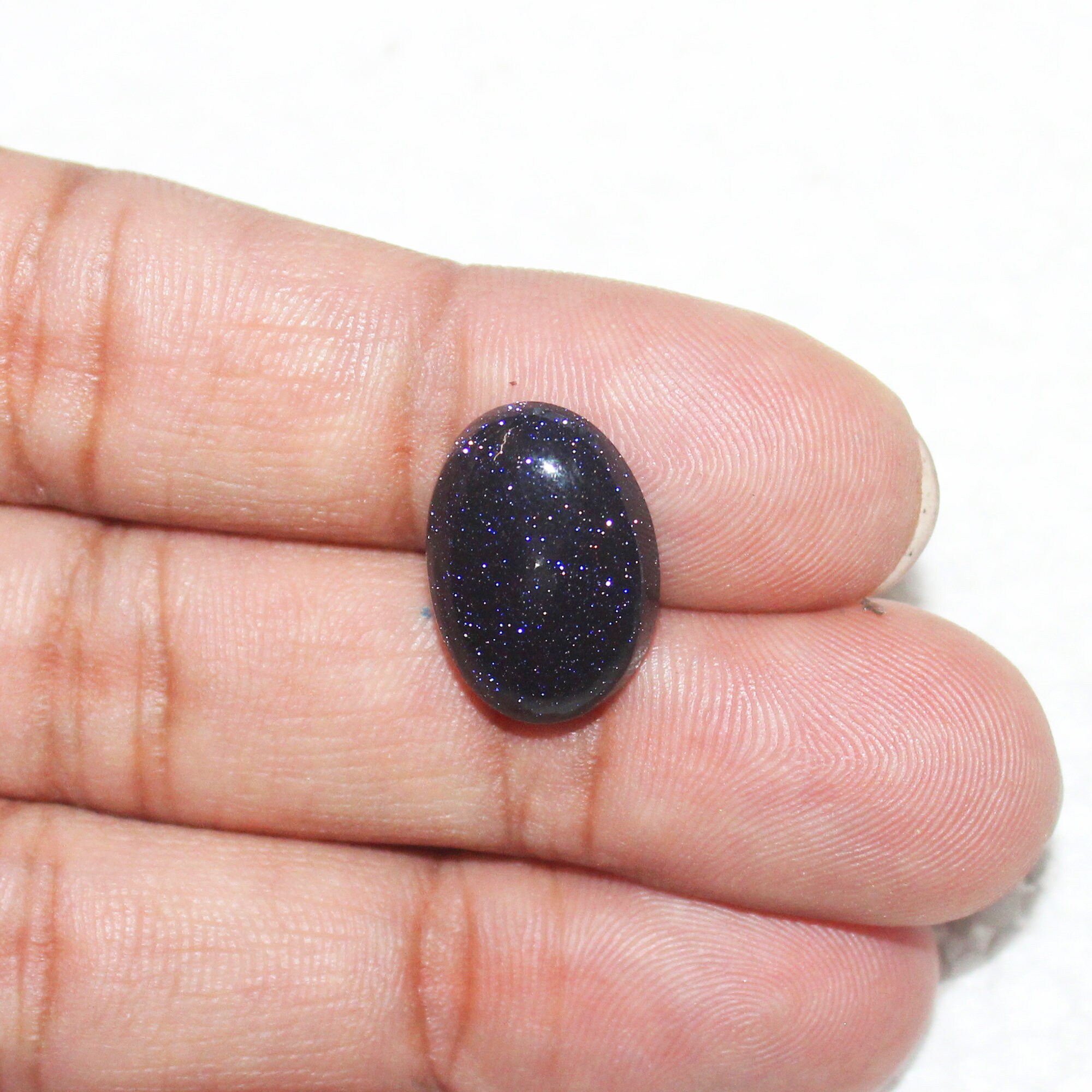 Blue Goldstone Gemstone AAA Quality Cabochon Gemstone Size 18x13 Mm Oval & 9.40 Ct Weight per