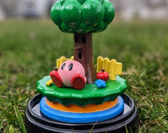 Kirby Chilling in Dreamland Diorama - Cute DIY 3D Printed Kit