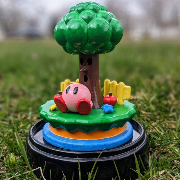 Kirby Chilling in Dreamland Diorama - Cute DIY 3D Printed Kit