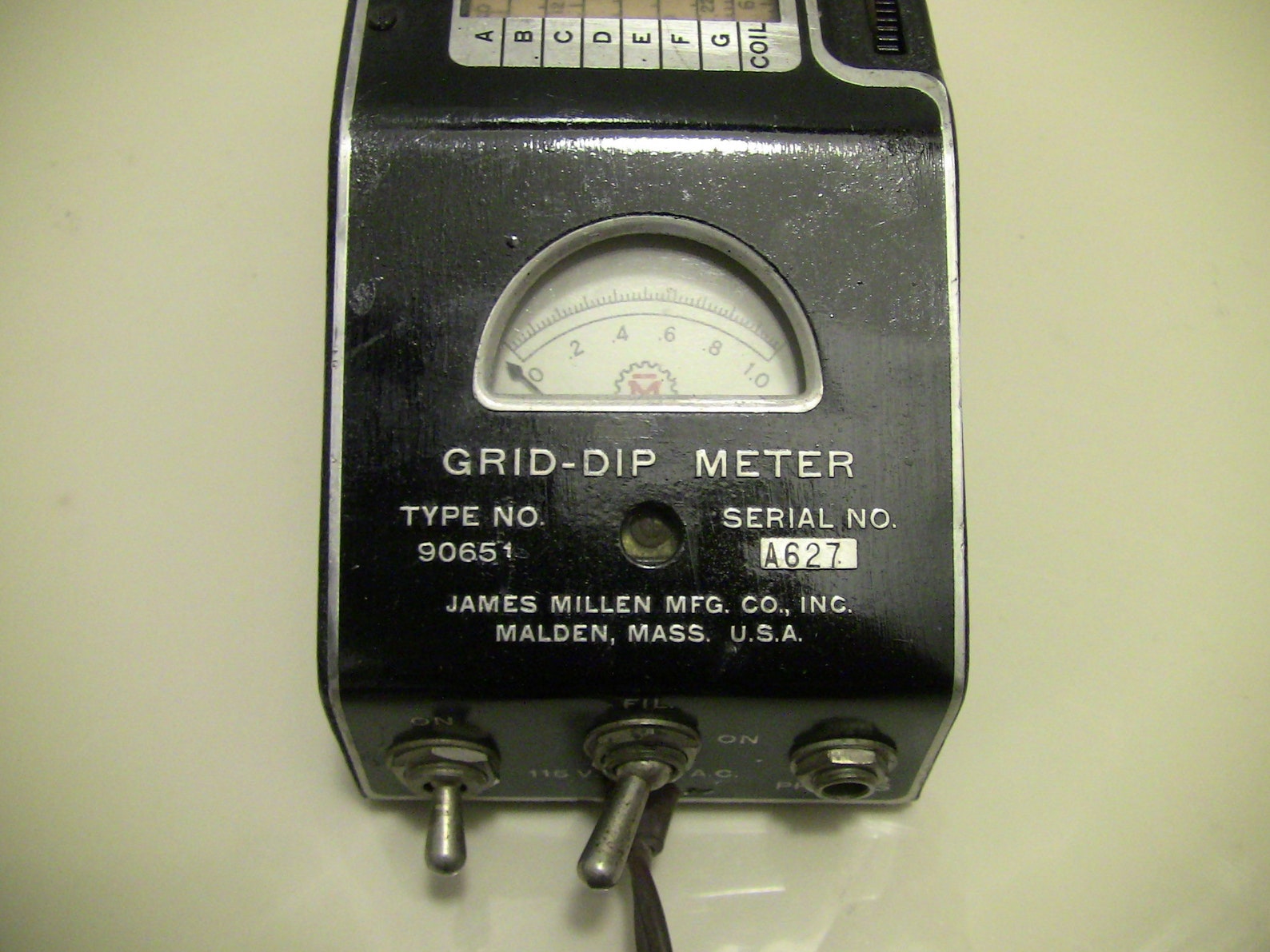 James Millen Grid Dip Meter Model 90651 Ham Radio Equipment Etsy
