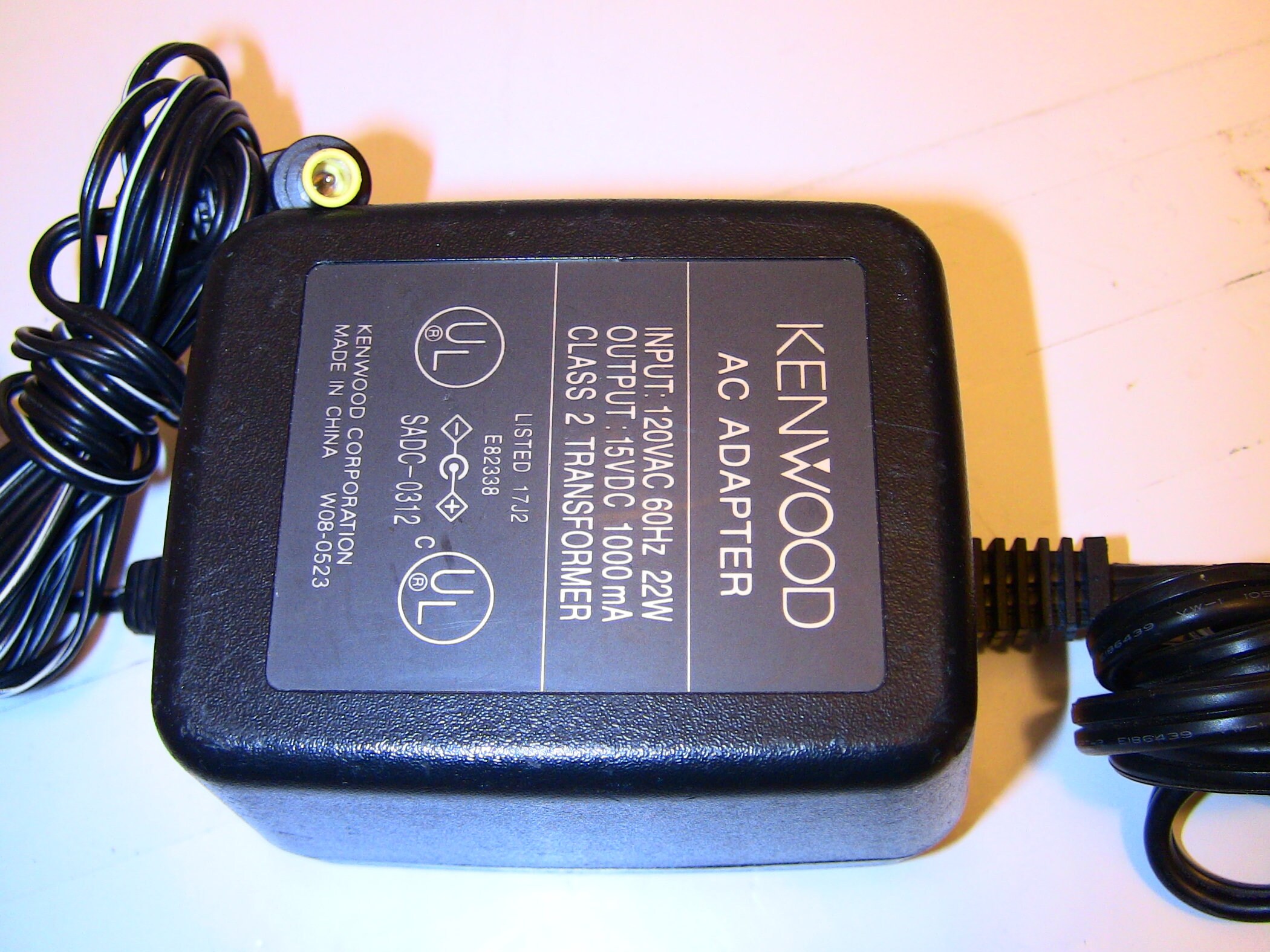 Genuine Kenwood 15V DC 1000mA 1A SADC-0312 Adaptador fuente - Etsy España
