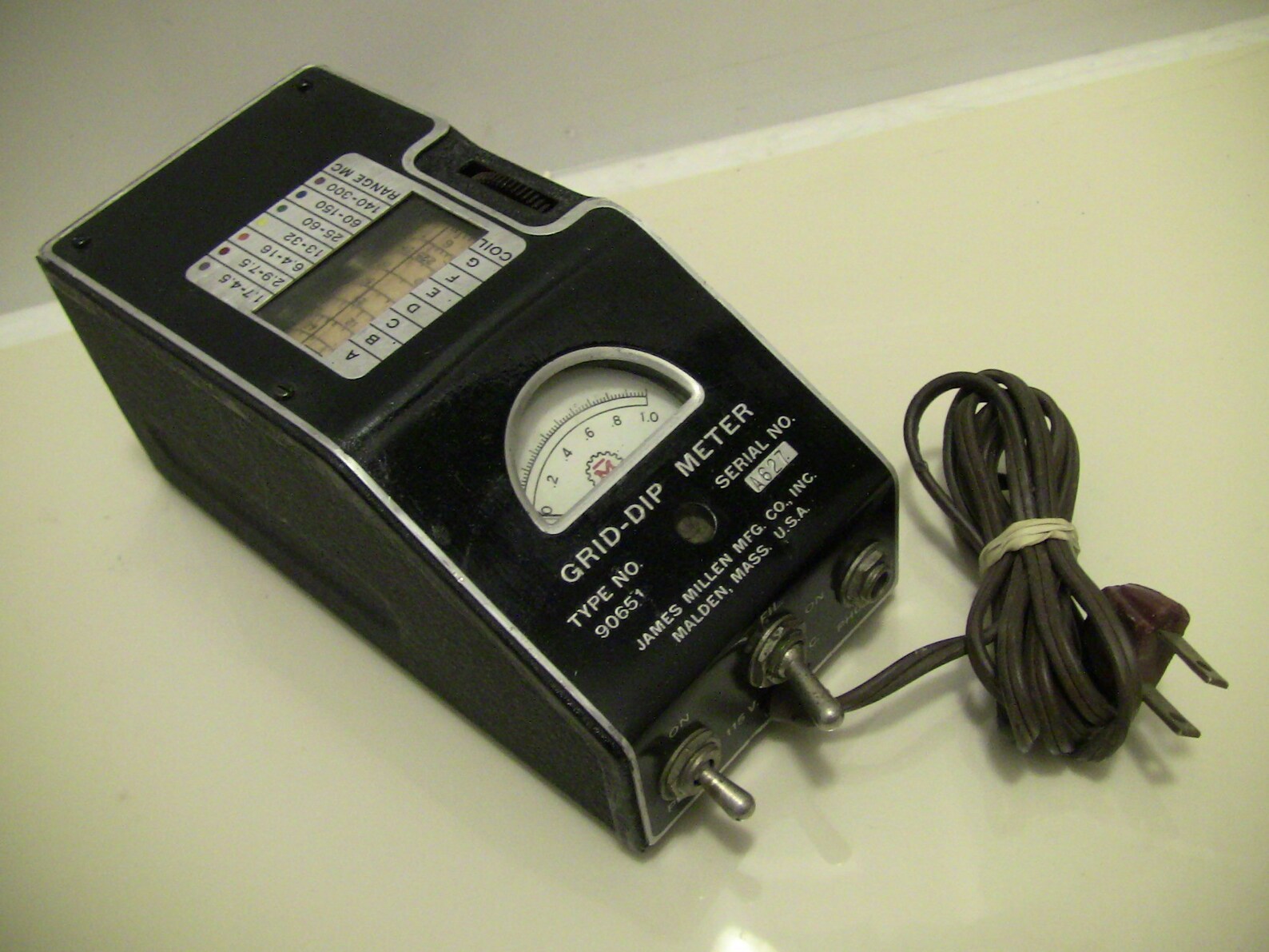 James Millen Grid Dip Meter Model 90651 Ham Radio Equipment Etsy