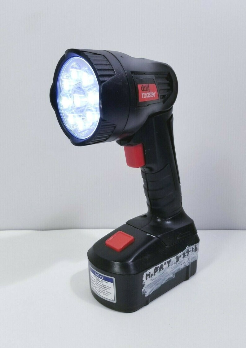 Drill Master 69652 Cordless Adjustable Flashlight 18 Volt Etsy