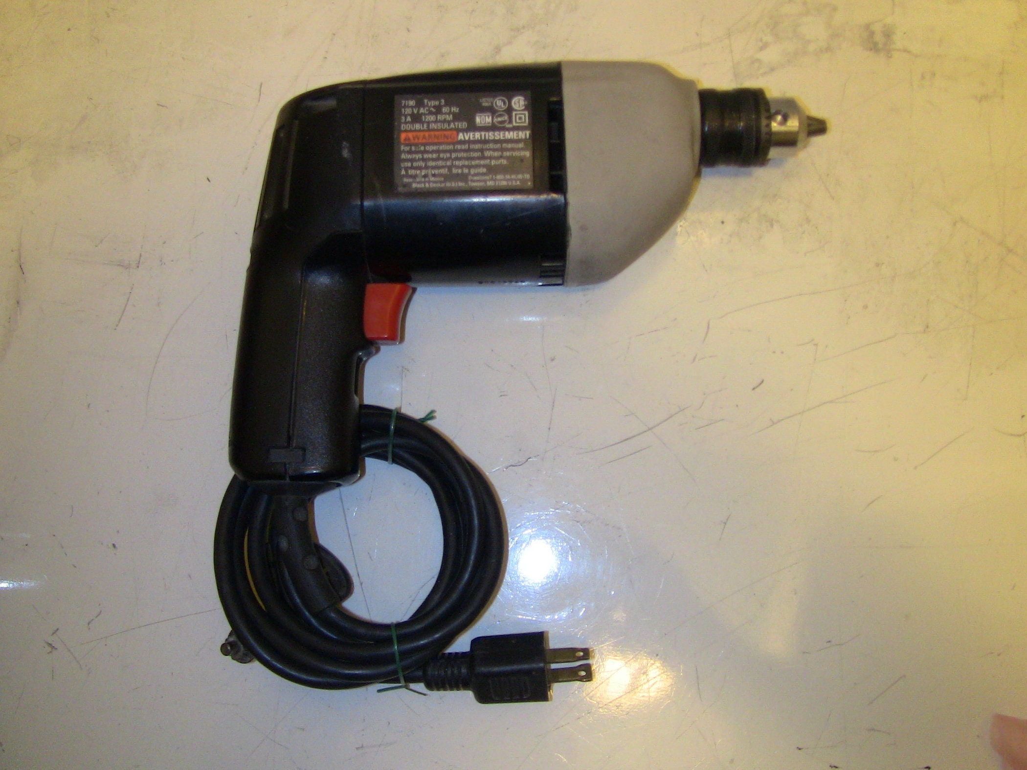 Vintage Black \u0026 Decker 3/8 Drill 7190 