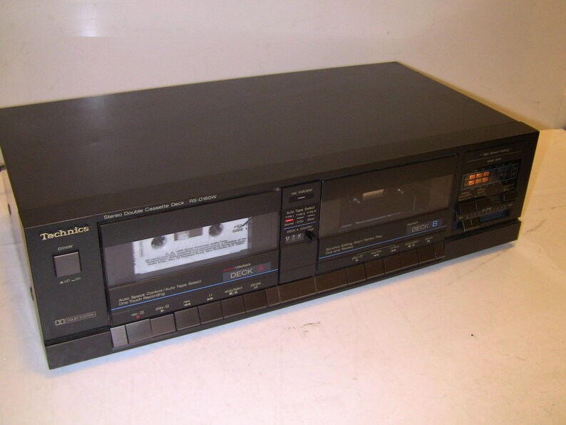 Technics RSD160W High Speed Dubbing Stereo Dual Cassette Deck Etsy