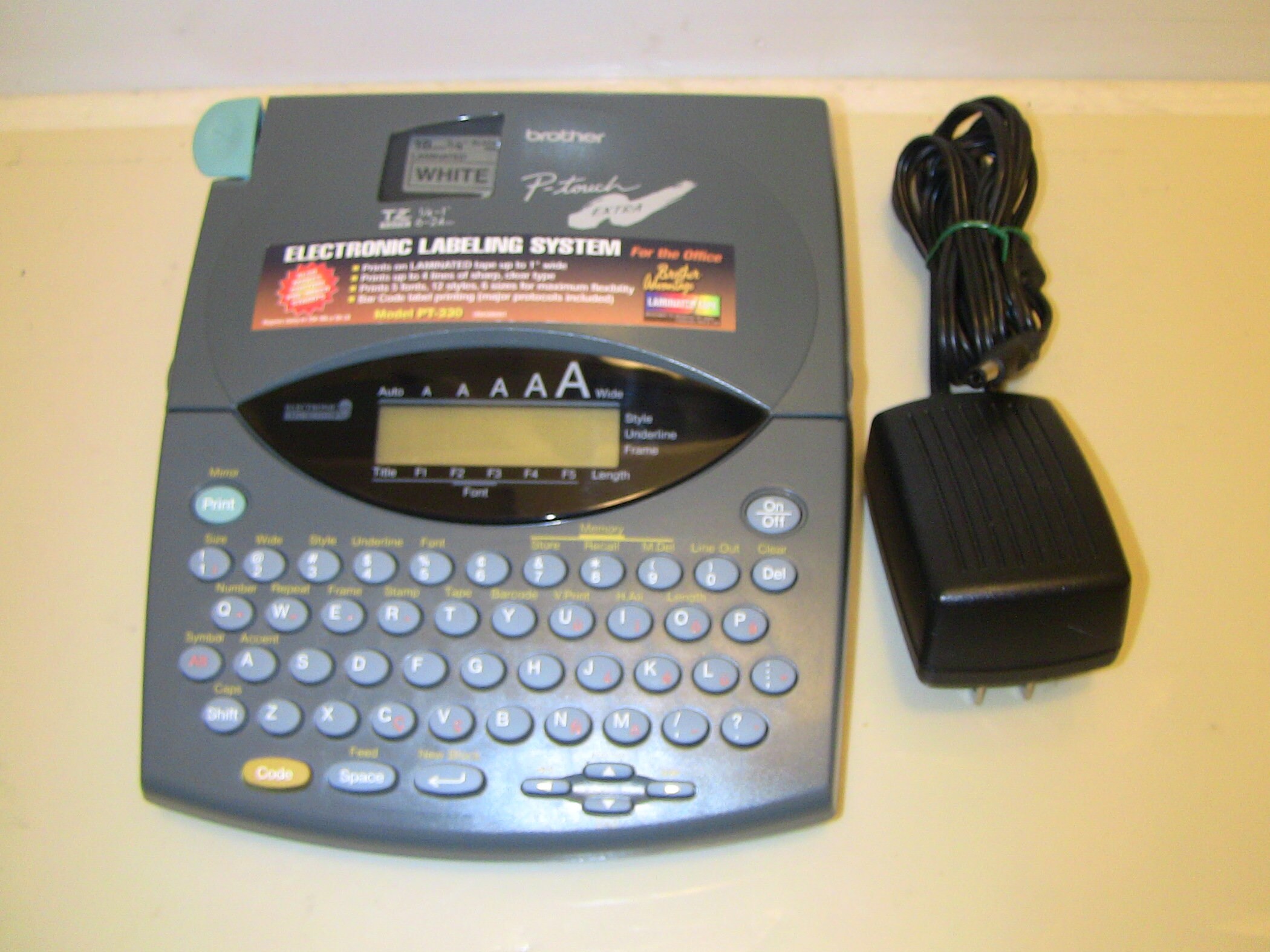 Brother PTouch Extra PT330 Label Thermal Printer TZ Tape w/ Etsy