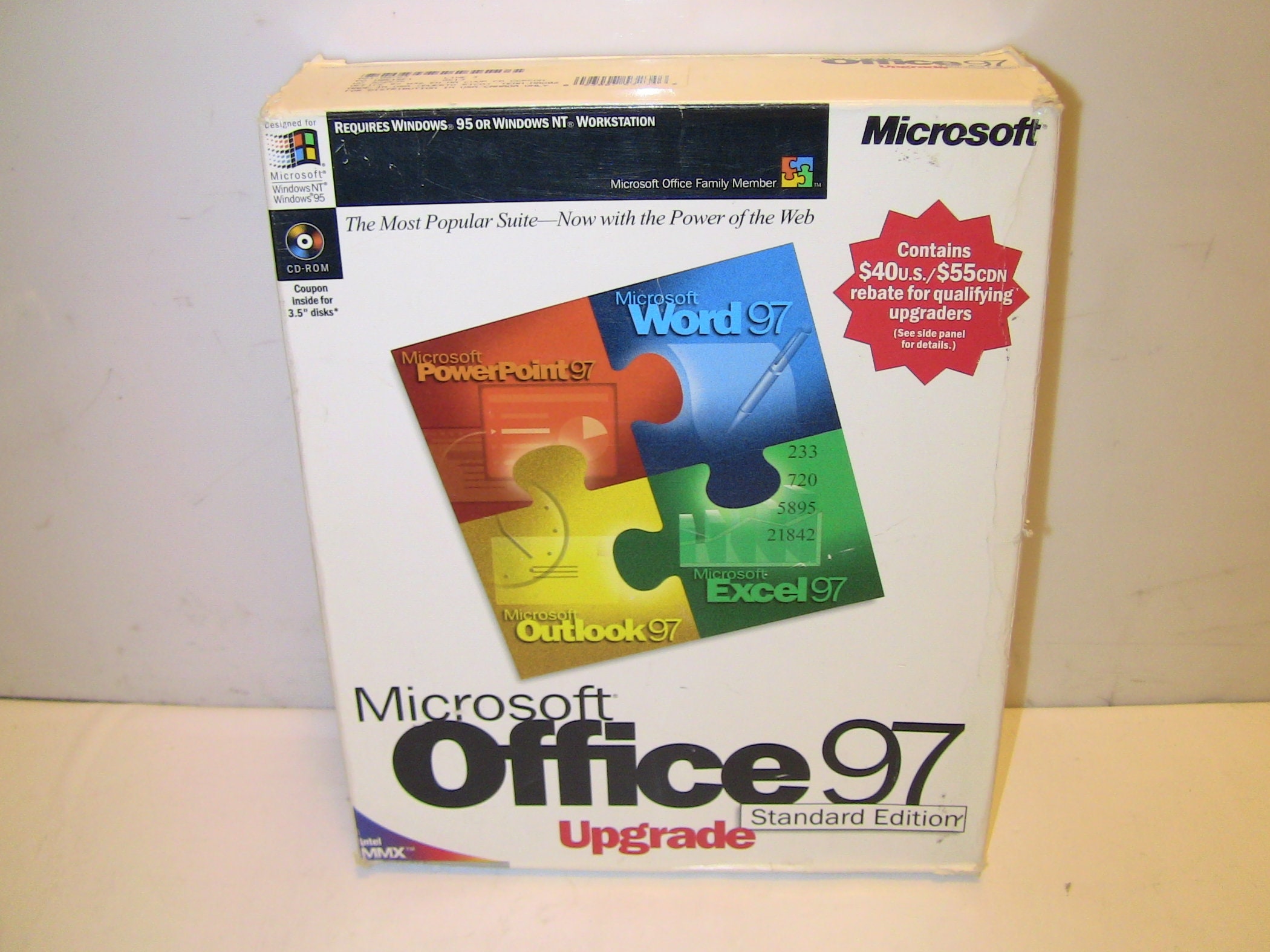 JEWEL CASE Genuine Nuovo e Sigillato Microsoft Word 97-CD-ROM 