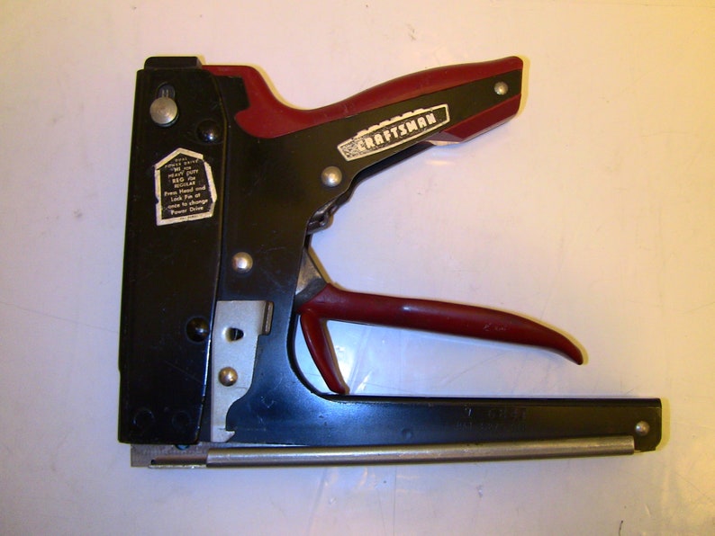 Sears Craftsman Heavy Duty Staple Gun Tacker .050 Made Etsy