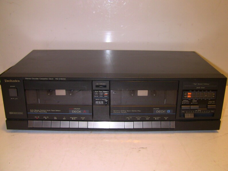 Technics RSD160W High Speed Dubbing Stereo Dual Cassette Deck Etsy