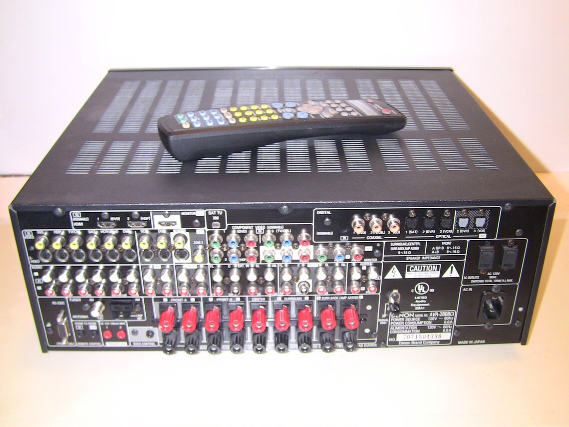 Denon AVR2808CI 7.1 Ch. Surround Sound A/V Receiver 910 Etsy