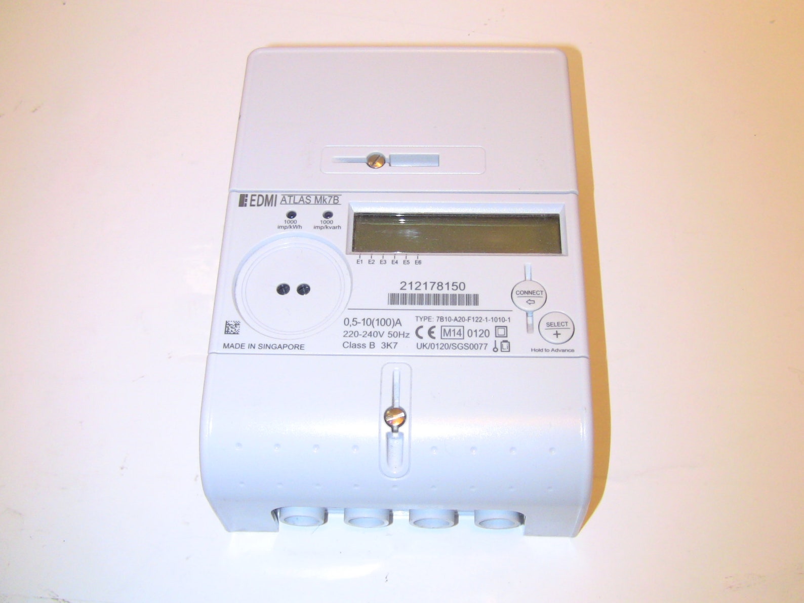 EDMI Atlas Mk7B Meter 0.5 10 100A Single Phase Meter Free Etsy