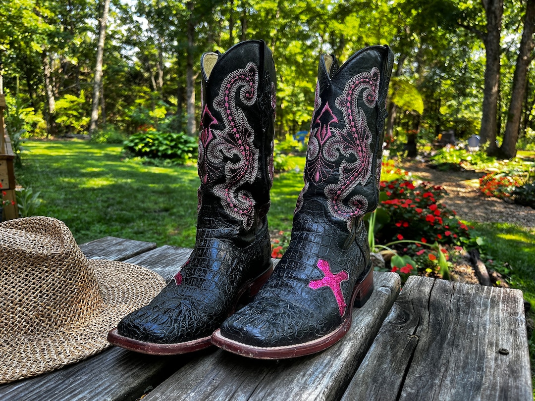 Vintage Cowgirl Boots Ferrini Western Boots Women s 7.5 B Mexican Made Boots Etsy Canada