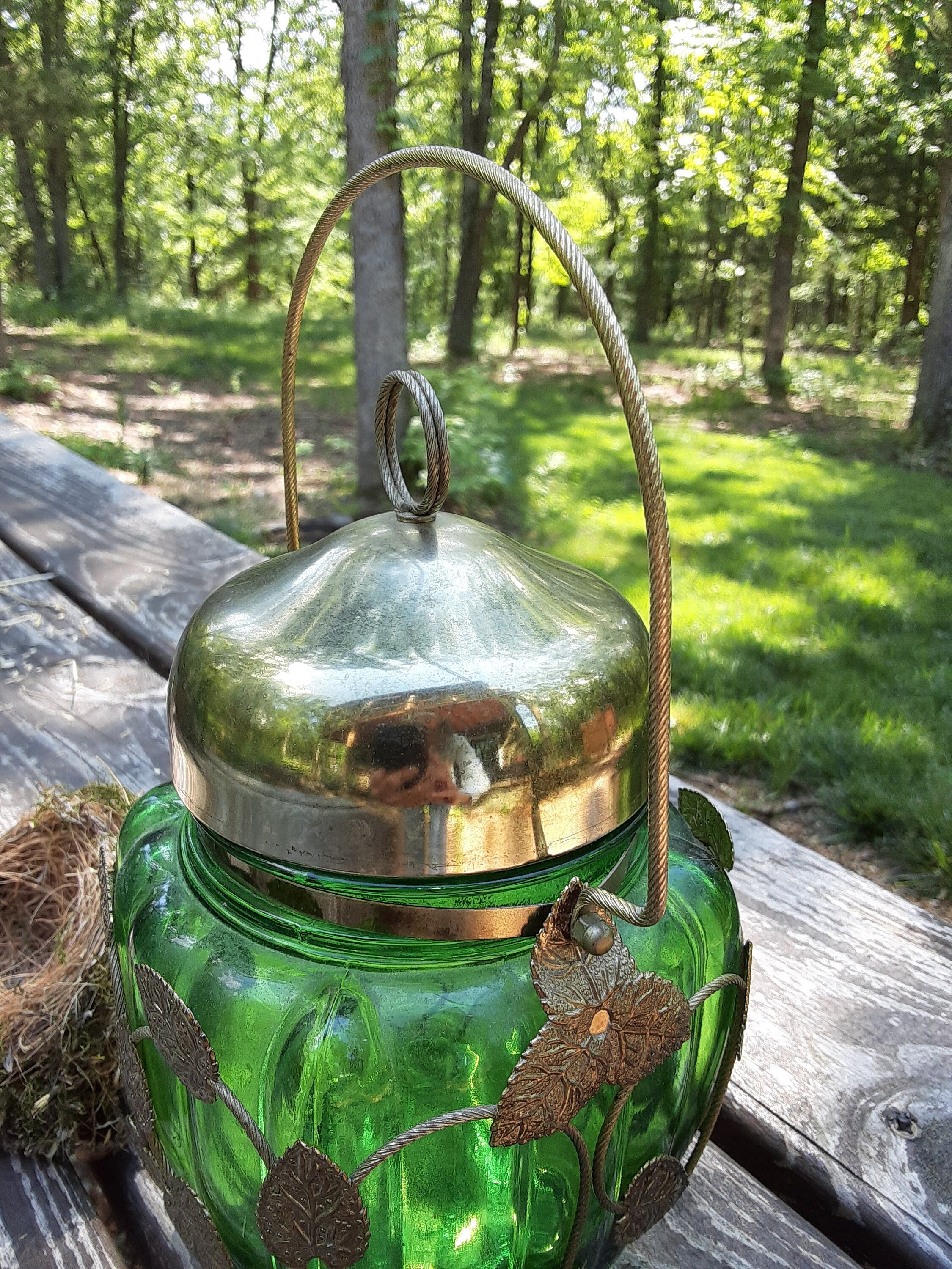 Victorian Music Box Glass Container Lidded Anniversary Song Etsy