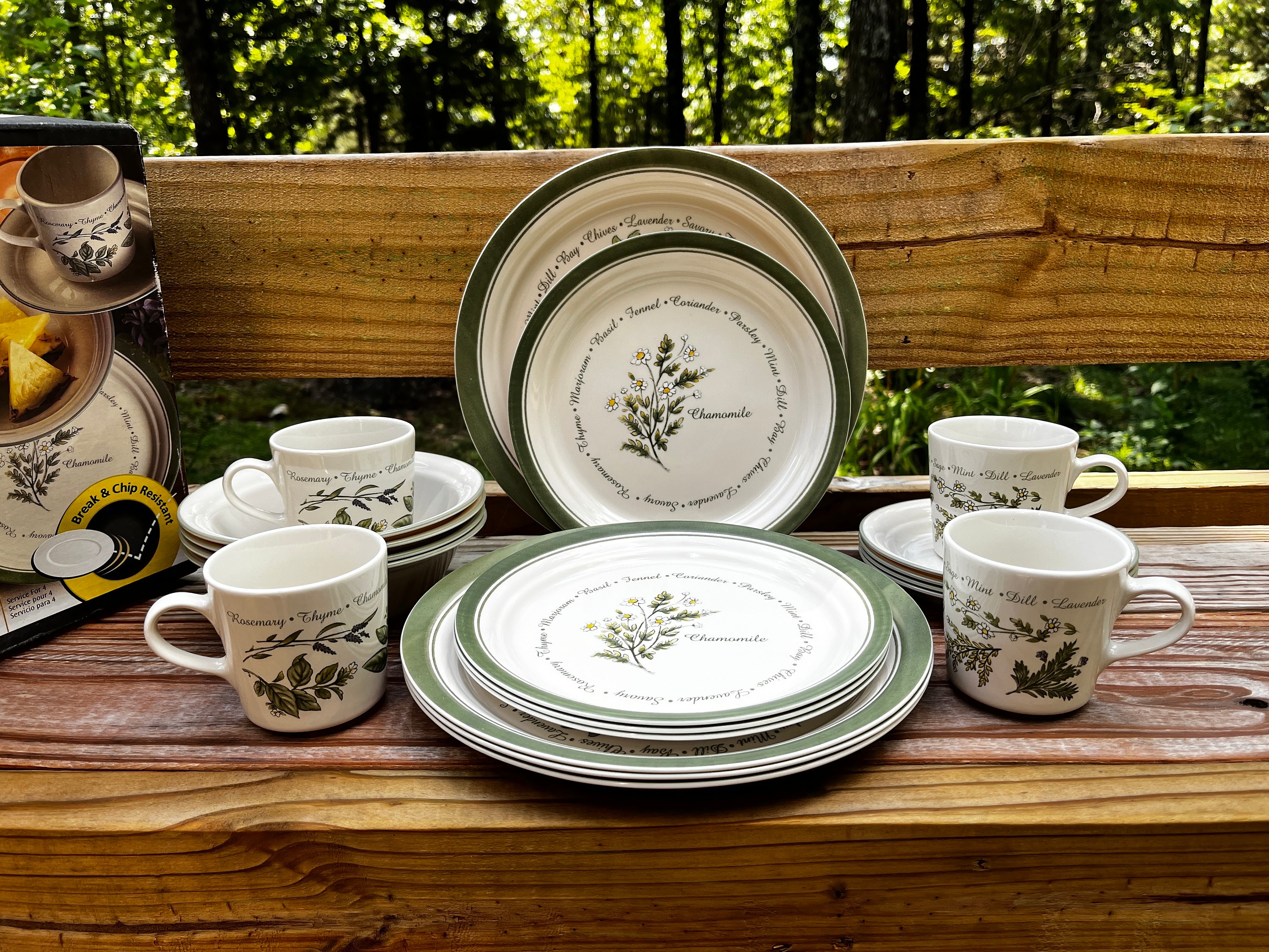 Dinnerware Set Corelle Thymeless Herbs Corelle Thymeless Herbs