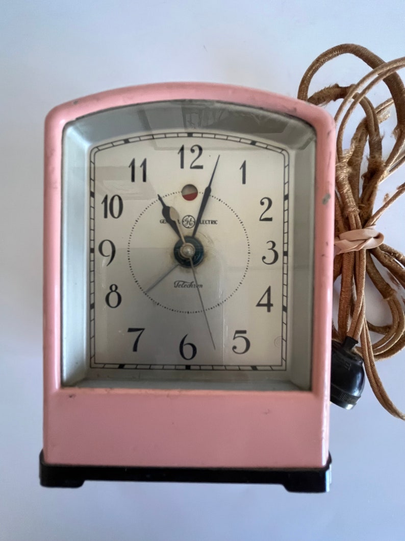 1930s Telechron Electric Alarm Clock Art Deco Alarm Clock Etsy