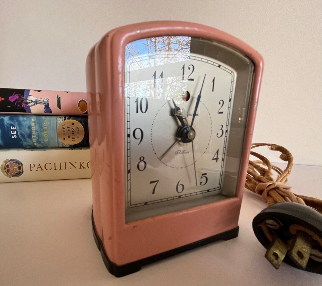 1930s Telechron Electric Alarm Clock Art Deco Alarm Clock Etsy