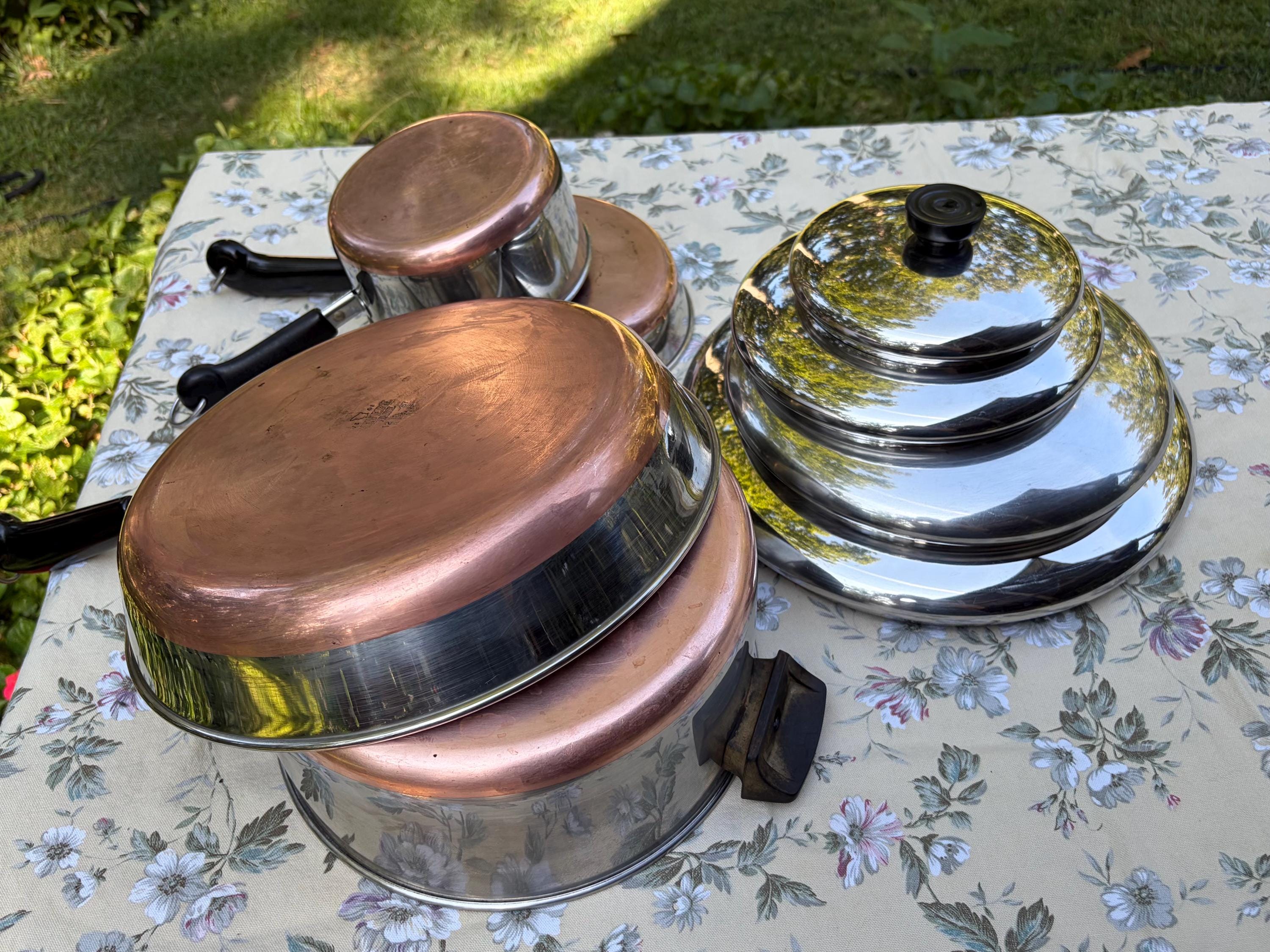 Vintage Revere Ware Copper Bottom Pots - Etsy