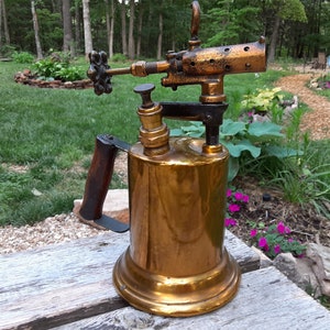 Antique Brass Blowtorch, Clayton and Lambert 1921