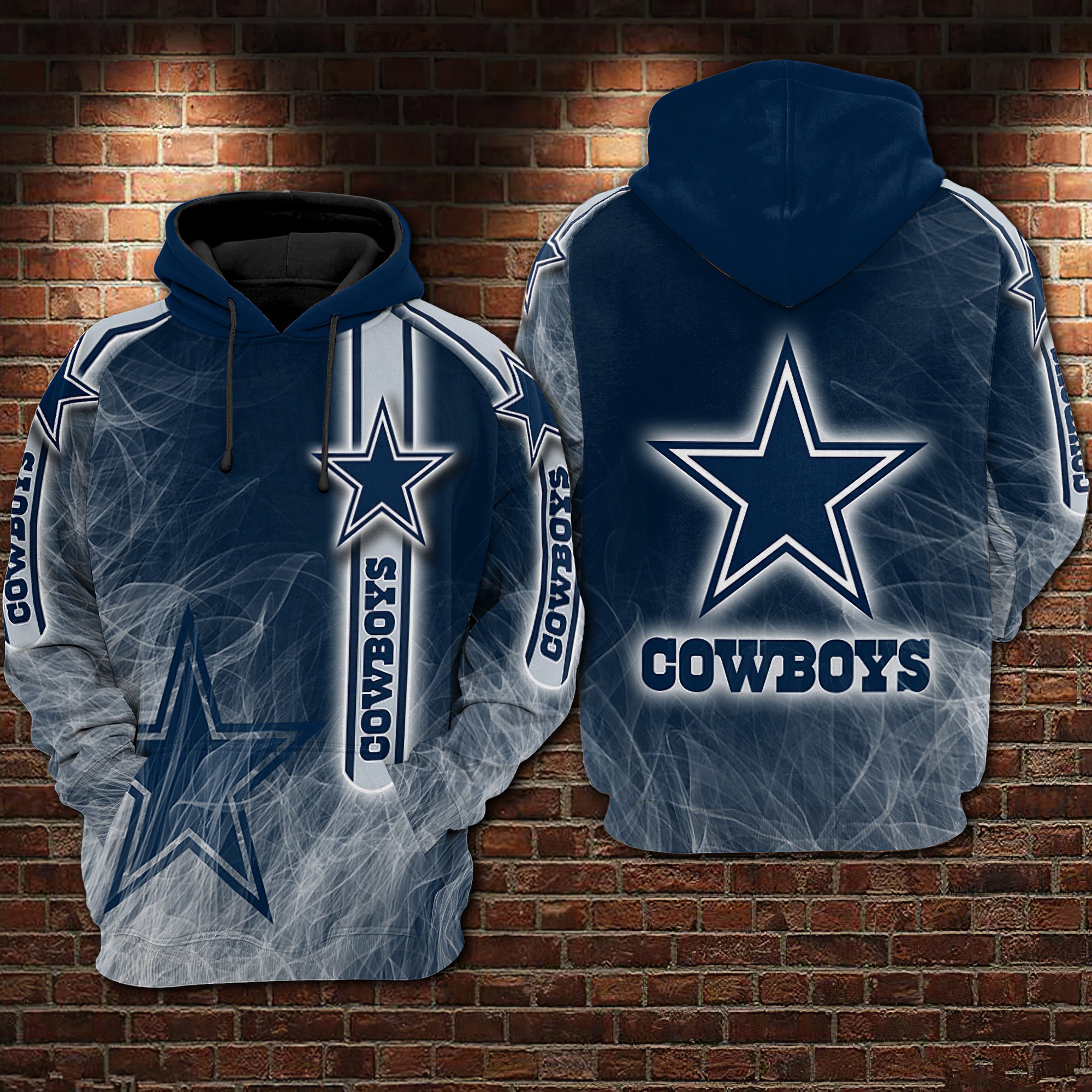 Dallas Cowboys NFL Hoodie 3D Printed Dallas Cowboys NFL Etsy