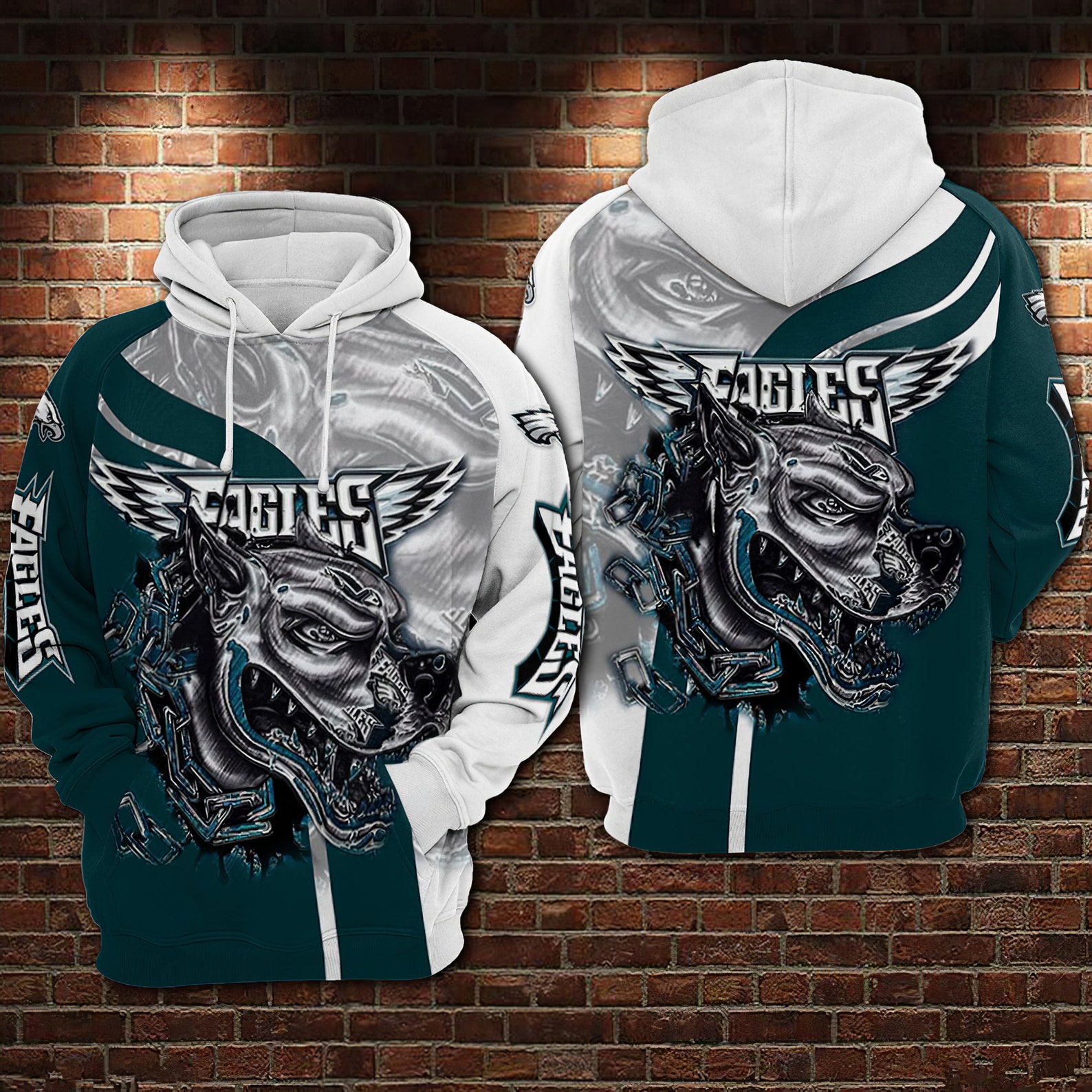 Philadelphia Eagles NFL Hoodie 3D Printed Philadelphia Eagles Etsy