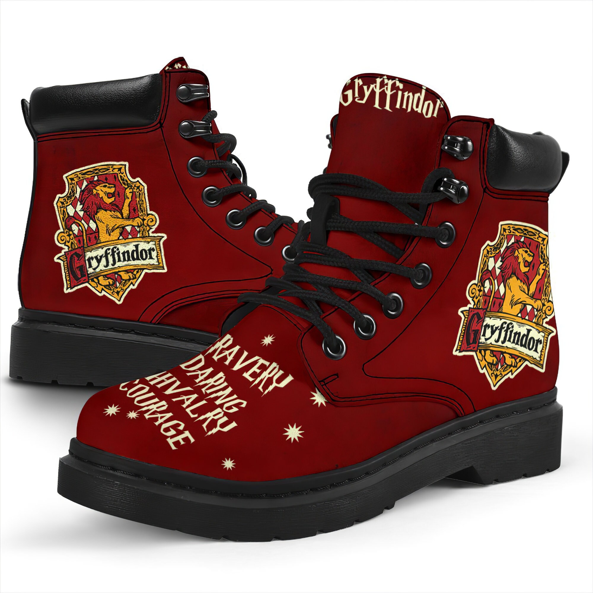 Harry Potter Gryffindor Boots shoes 3D Harry Potter shoes Etsy