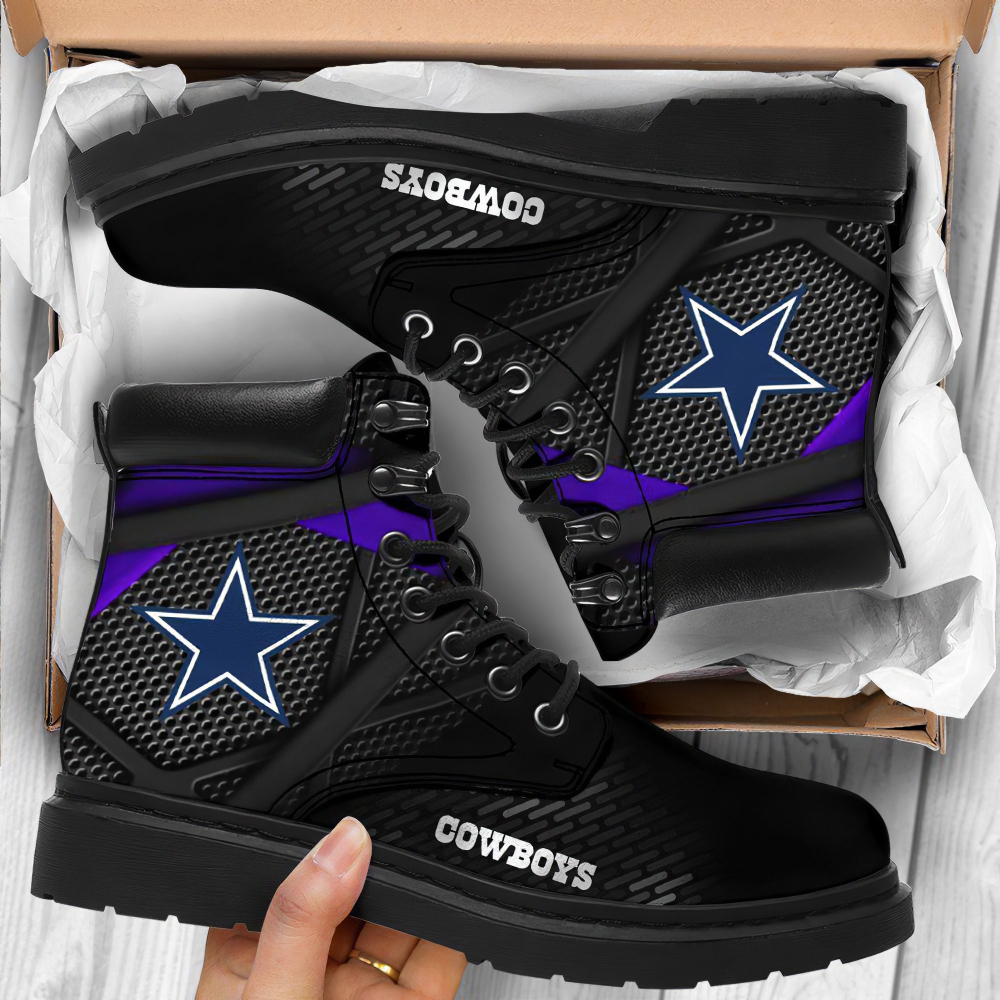 Dallas Cowboys NFL Boots shoes 3D Dallas Cowboys NFL shoes Etsy