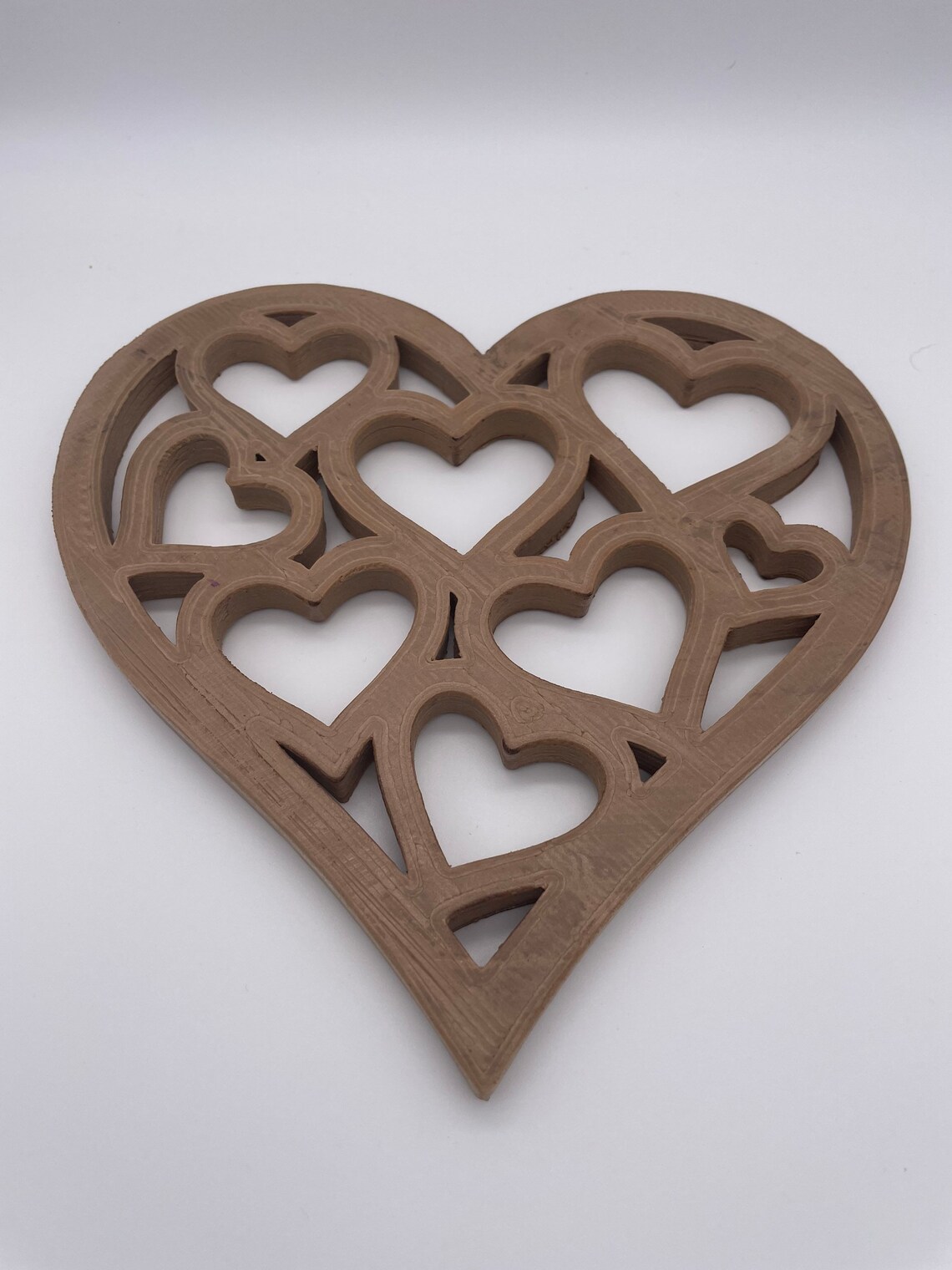 Love heart wall art wood effect Door hanger Heart wall Etsy