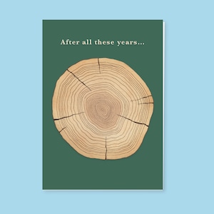 Pino per te, biglietto per l'anniversario Pine per te, biglietto per l'anniversario per gli amanti della natura, biglietto per l'anniversario dell'anello dell'albero, biglietto per l'anniversario del gioco di parole del pino