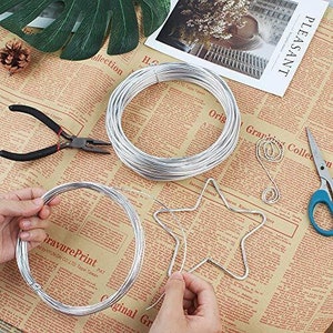 Aluminium wire soft bendable metal craft wire floral wire art craft model making