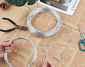 Aluminium wire soft bendable metal craft wire floral wire art craft model making