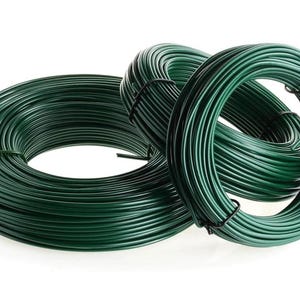 Craft and garden wire – strong galvanised, rust-proof for tying, fixing and plant training