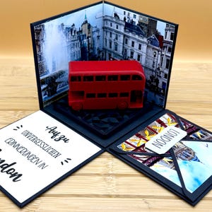 Explosionsbox Reise London - Geschenk Gutschein Geschenkbox