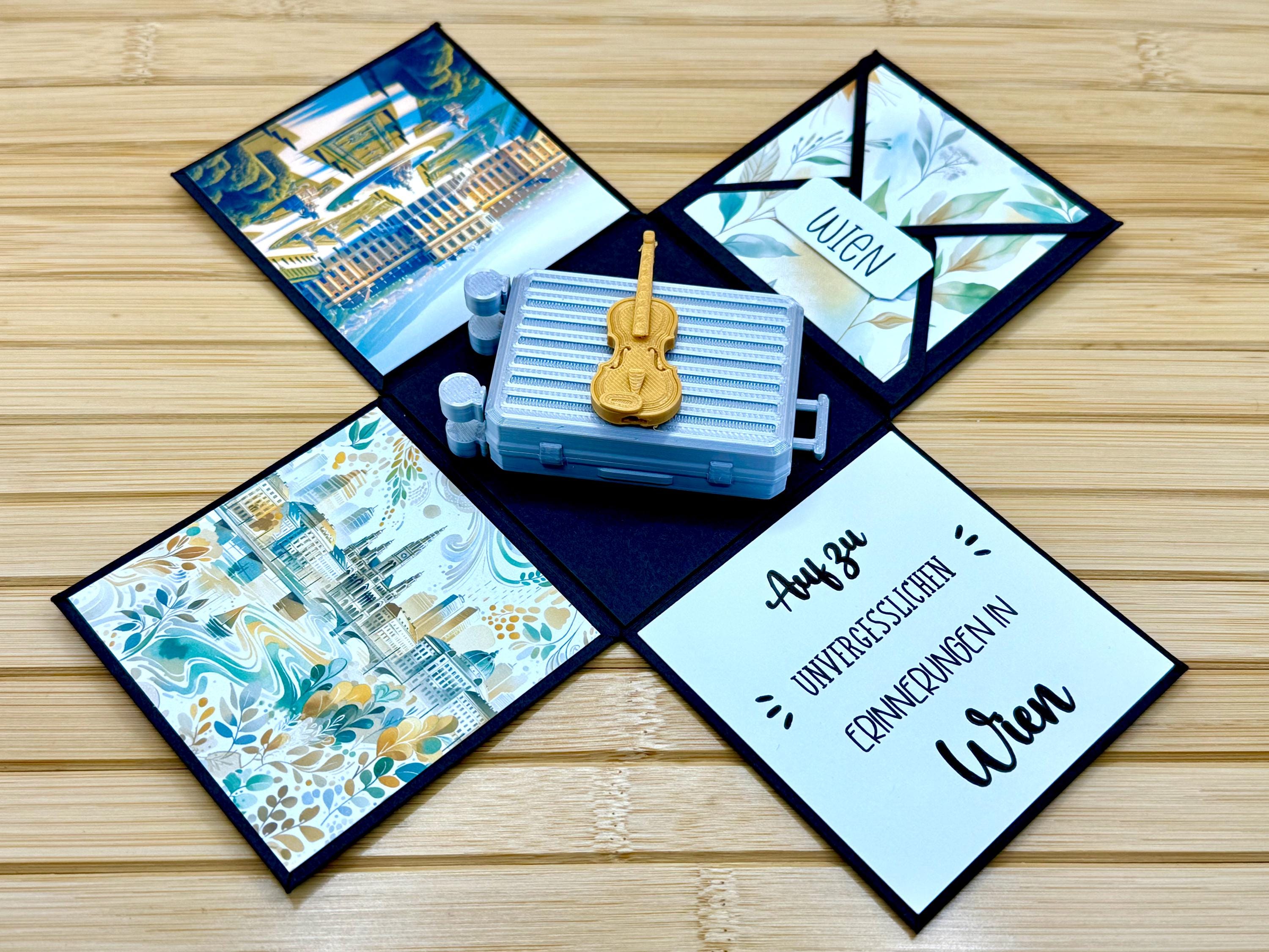 Wien-Reise Kosmetiktasche – Souvenir-Geschenk Mit Wien-Motiv, 24x16,5 Cm