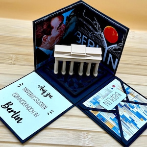 Explosionsbox Reise Berlin  - Geschenk Gutschein Geschenkbox