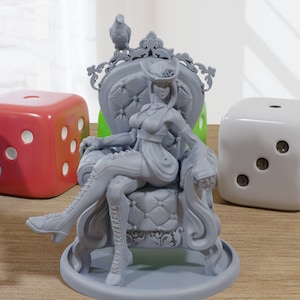 Bloody Empire Maiden Sexy Pinup SFW/ NSFW 3D Printed Minifigures for Fantasy Miniature Tabletop Games DND, Frostgrave 28mm / 32mm / 75mm