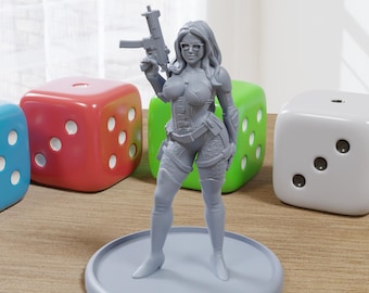 The Marquise Sexy Pinup - 3D Printed Minifigures for Fantasy Miniature Tabletop Games DND, Frostgrave 28mm / 32mm / 75mm