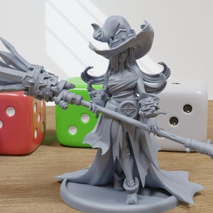 Nimara Kingslayer Sexy Pin-Up - 3D Printed Minifigure for Fantasy Miniature Tabletop Games DND, Frostgrave 28mm / 32mm / 75mm