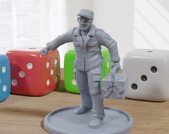 Mechanic - 3D Printed Minifigures for Gangster Miniature Tabletop Games, TTRPG