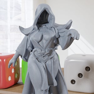 Julia Ghost - 3D Printed Minifigure - Proxy Minis for DnD, Baldurs Gate, Tabletop Fantasy RPG - 28mm / 32mm / 75mm Scale