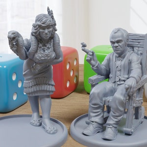 Voodoo Gang - 3D Printed Minifigure - Proxy Minis for DnD, Baldurs Gate, Tabletop Fantasy RPG - 28mm / 32mm Scale