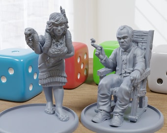Voodoo Gang - 3D Printed Minifigure - Proxy Minis for DnD, Baldurs Gate, Tabletop Fantasy RPG - 28mm / 32mm Scale