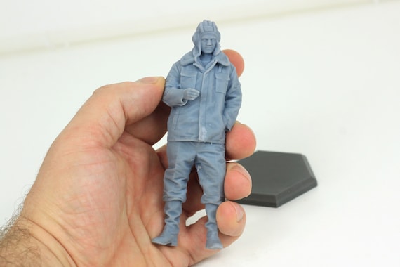 Maquette Résine 1/35 - Figure Tank Model - Équipage Char Russe 3 Hommes - WW2 - Neuf