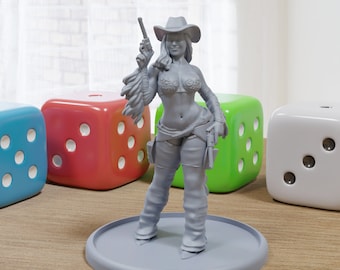Nancy C Sexy Pinup SFW/ NSFW 3D Printed Minifigures for Fantasy Miniature Tabletop Games DND, Frostgrave 28mm / 32mm / 75mm