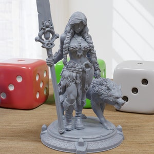 Alva Sexy Pin-Up - 3D Printed Minifigures for Fantasy Miniature Tabletop Games DND, Frostgrave 28mm / 32mm / 75mm
