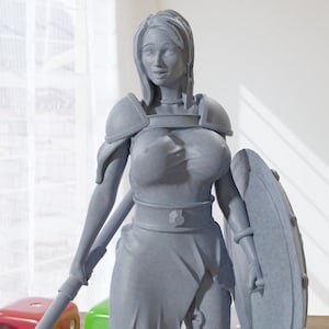 Reina Guerrera Sexy - Miniatura de DnD / Miniatura de Dungeons and Dragons - Objetos de colección y juegos de rol - Escalas de 32 mm, 28 mm y 75 mm