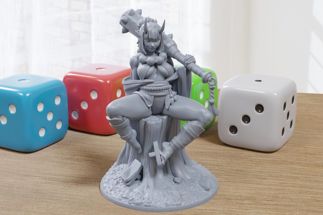 Oni Grunt - Miniatura Fantasy 28/32mm Per D&D E Giochi Da Tavolo